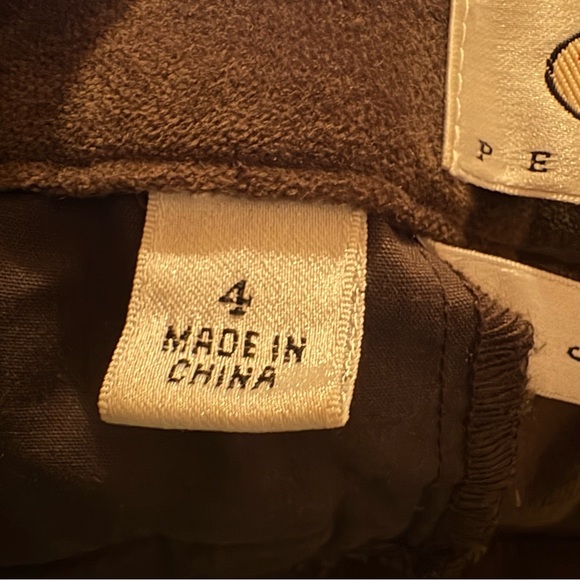 Talbots Brown Velvet Pants Women’s size 4P Petite Stretch - Picture 9 of 10